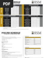 Fees List 2025 | PDF