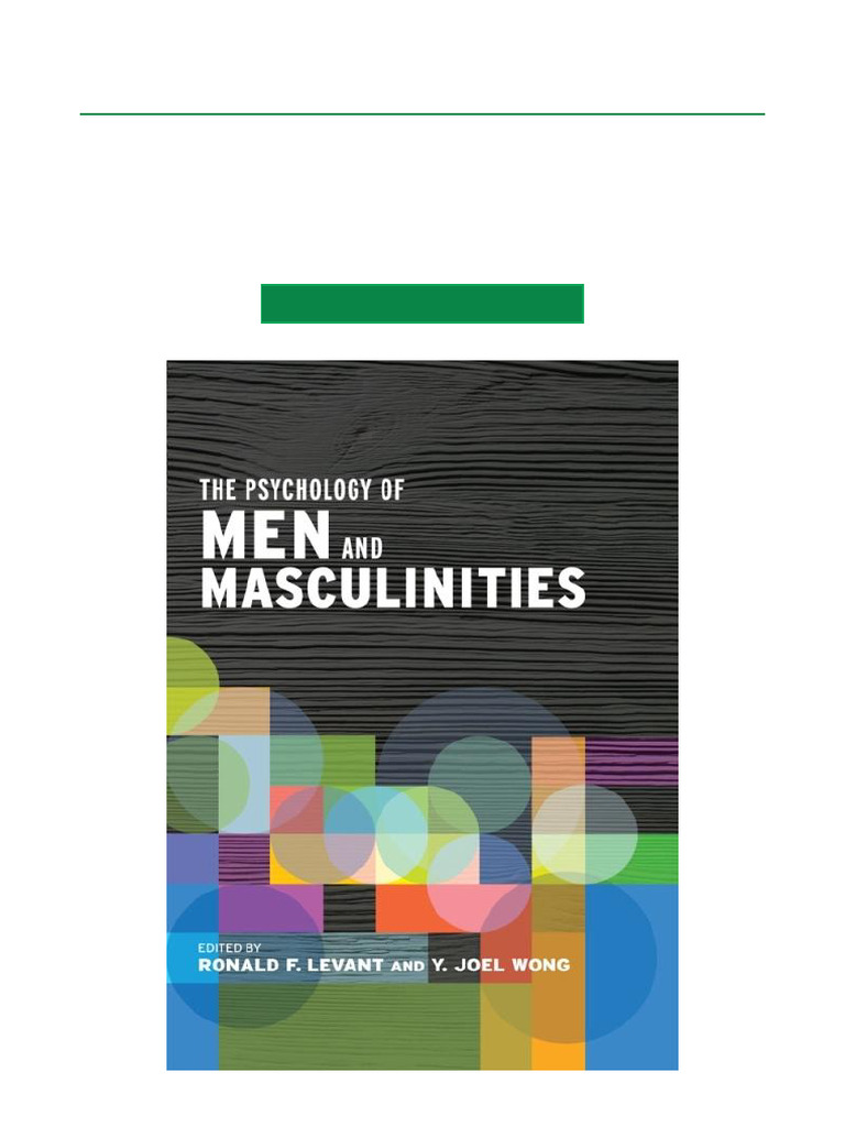 The Psychology of Men and Masculinities Unrestricted Download | PDF ...