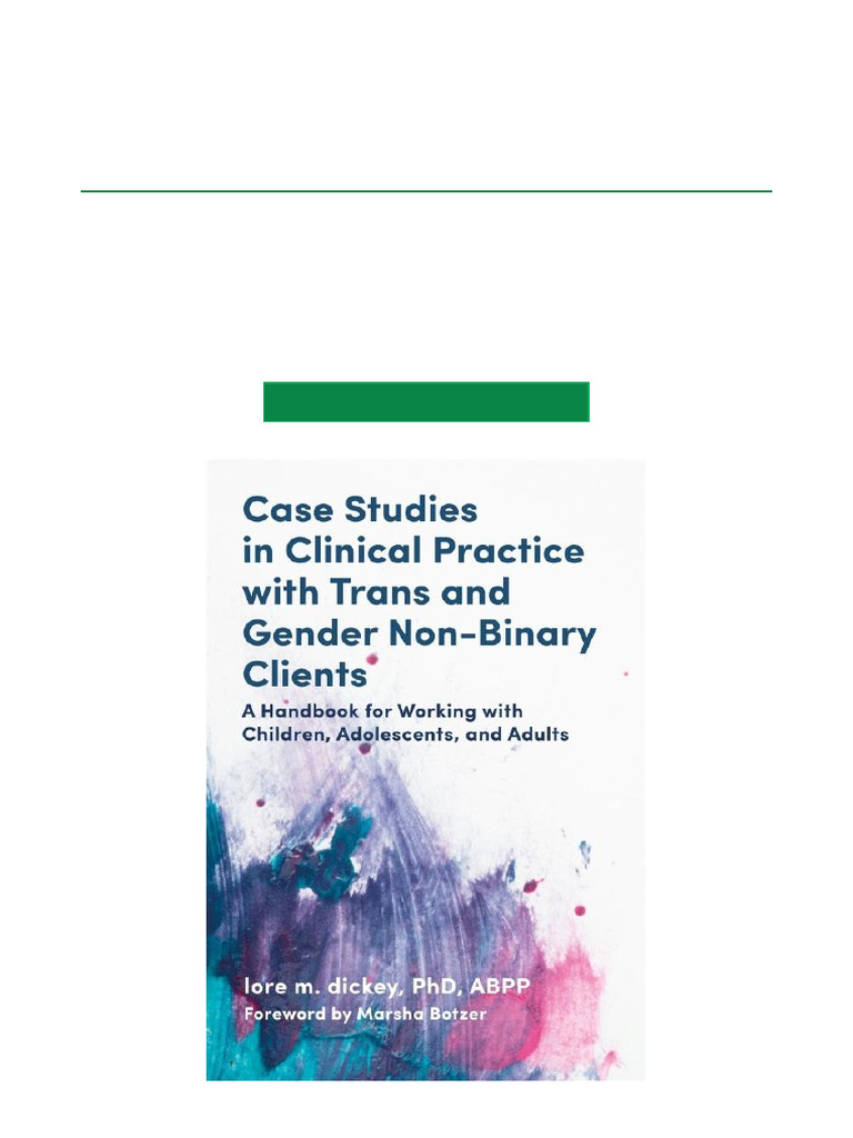Case Studies in Clinical Practice With Trans and Gender Non Binary ...