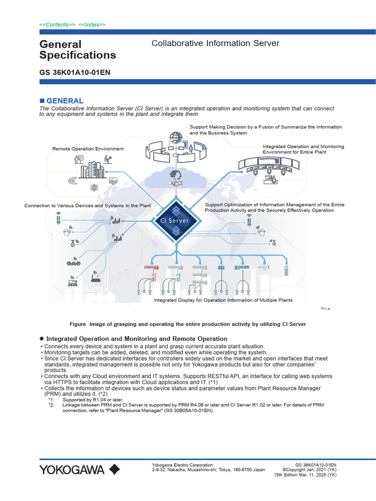 Yokogawa Collaborative Information Server | PDF | Server (Computing ...