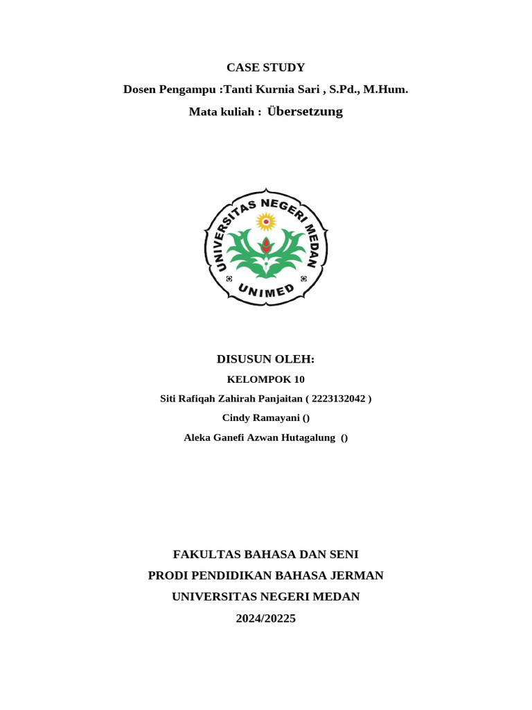 CASE STUDY Lanjutkn | PDF