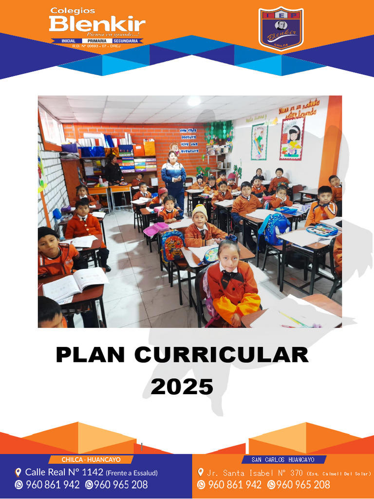 Plan Curricular IEP Blenkir 2025 | PDF | Aprendizaje | Enseñando