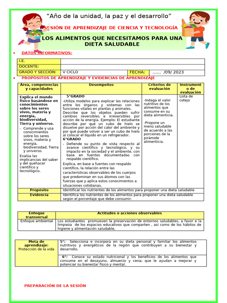 Dieta Saludable para el Bienestar Infantil | PDF | Dieta | Alimentos