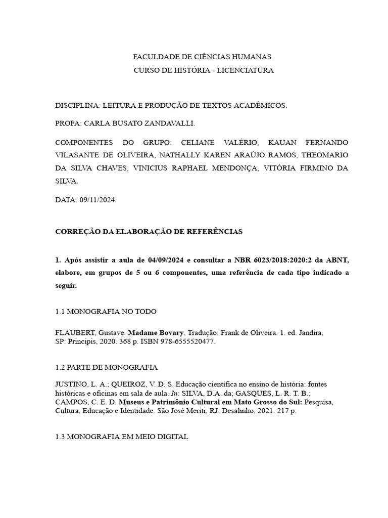 Referências ABNT para Trabalhos Acadêmicos | PDF | São Paulo | Brasil