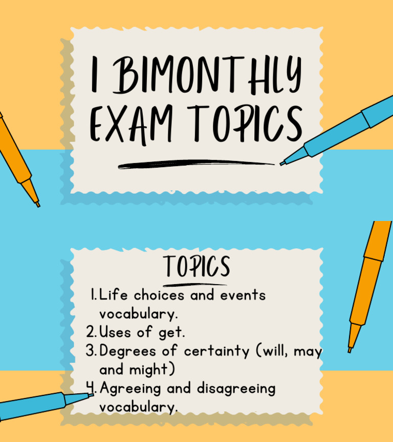 I Bimonthly Exam Topics | PDF