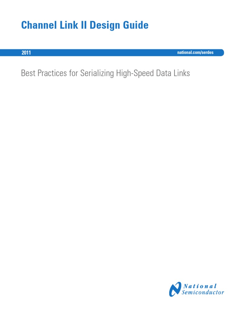 National Channel Link II Design Guide | PDF | Pixel | Display Resolution