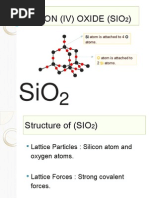 Structure of Silicon Dioxide (SiO2) | PDF