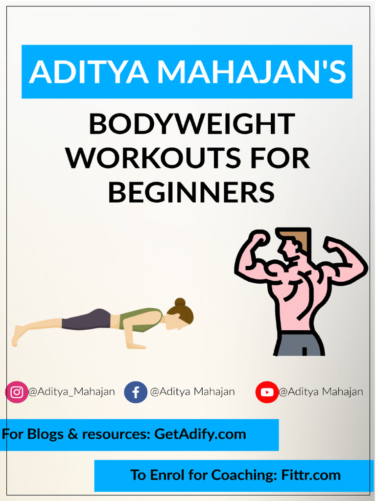 1D - Beginner BodyWeight Workout | PDF | Physical Fitness