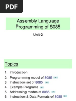 Assembly Language Programming of 8085: Unit-2