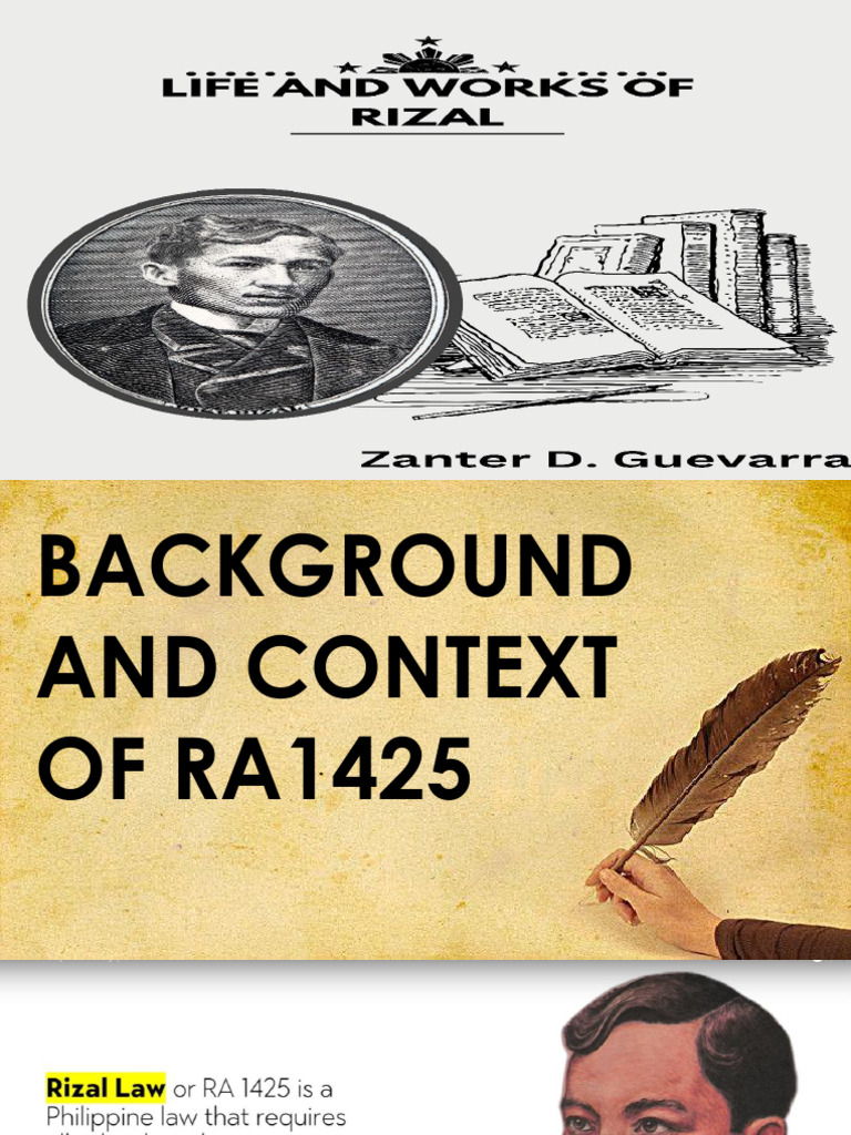 RA1425: Rizal's Works in Education | PDF