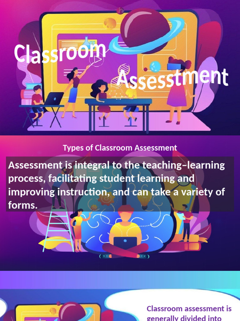 Types of Classroom Assessment Explained | PDF | Educational Assessment ...