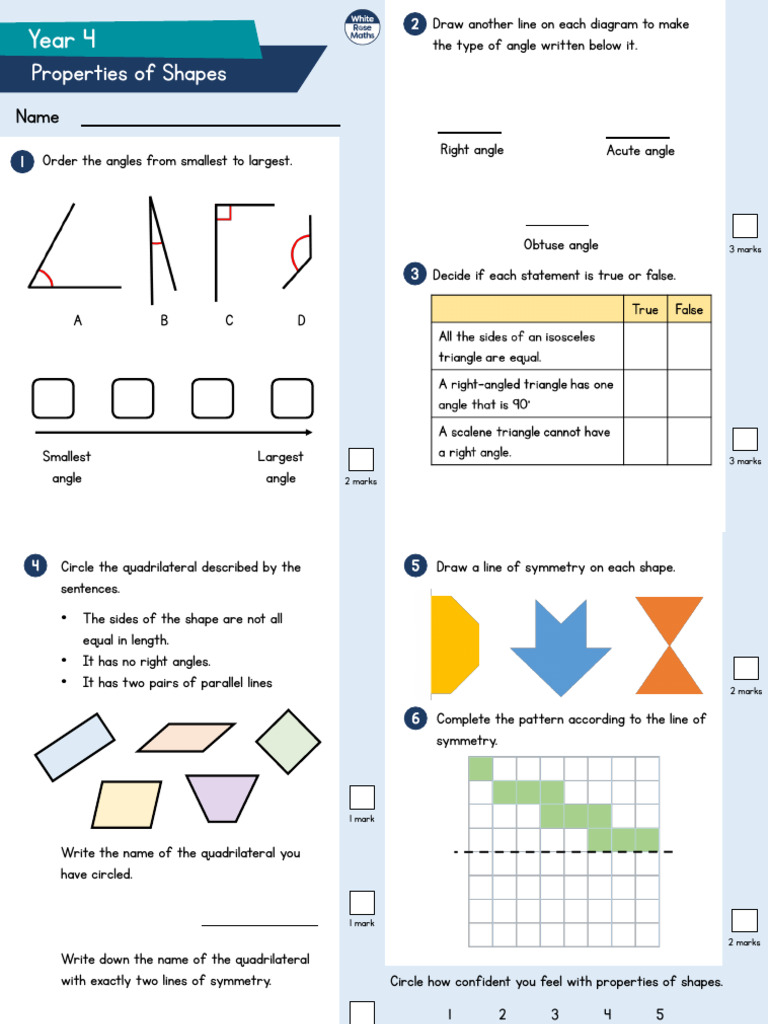 Year 4 Block 5 - Properties of Shapes | PDF