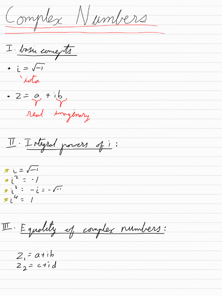 Complex Numbers | PDF