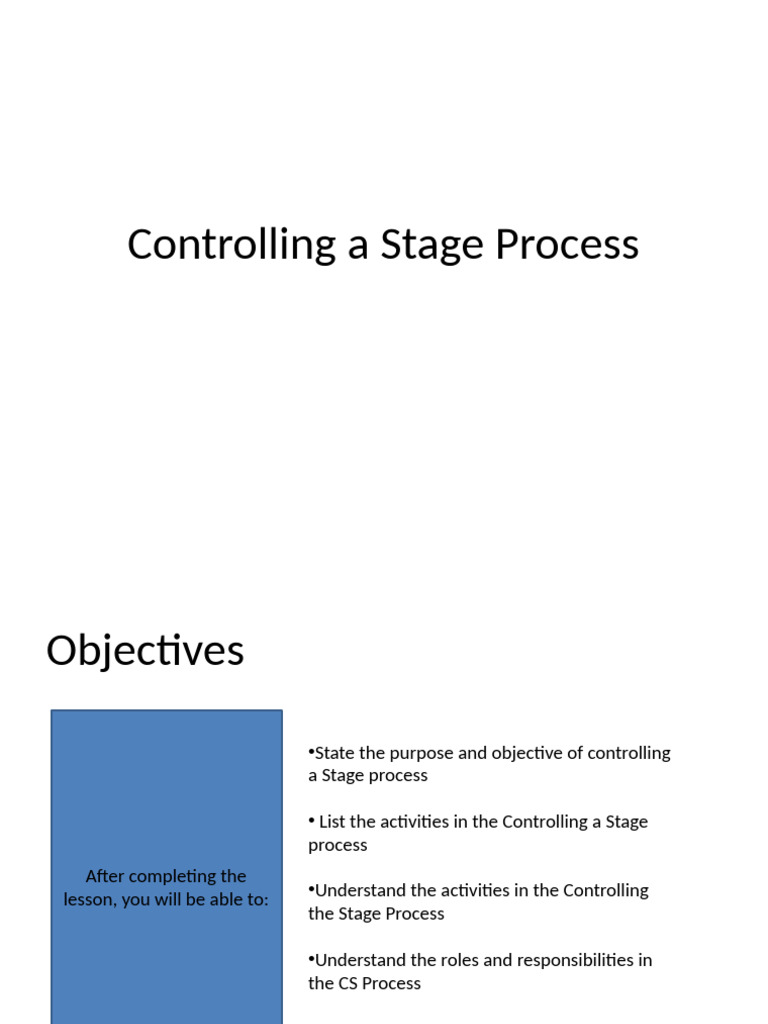15 +Controlling+a+Stage | PDF | Risk | Business