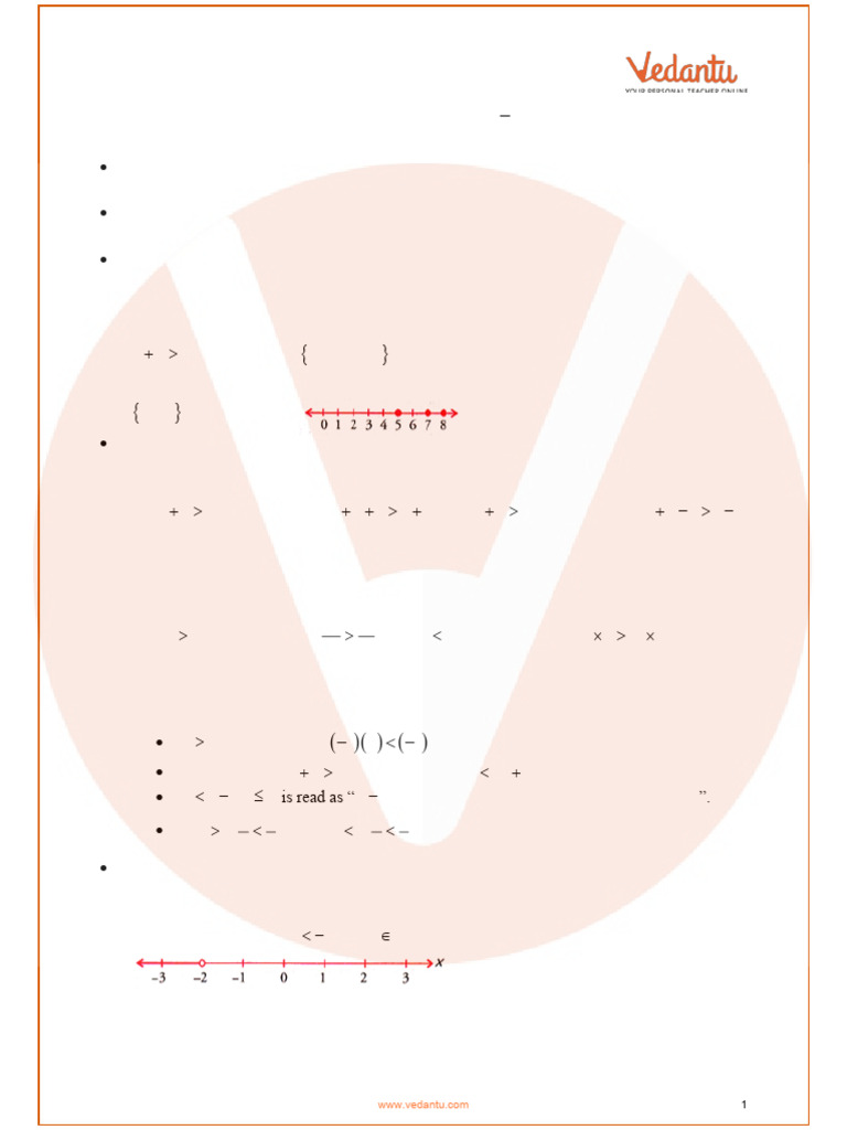 ICSE Class 10 Mathematics Chapter 4 - Linear Inequations Revision Notes ...