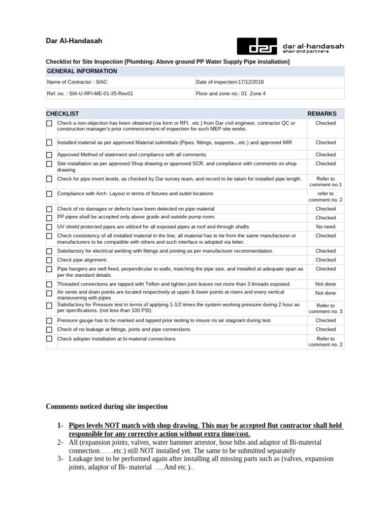 Plumbing Above ground PP Water Supply Pipe installation | PDF | Pipe ...