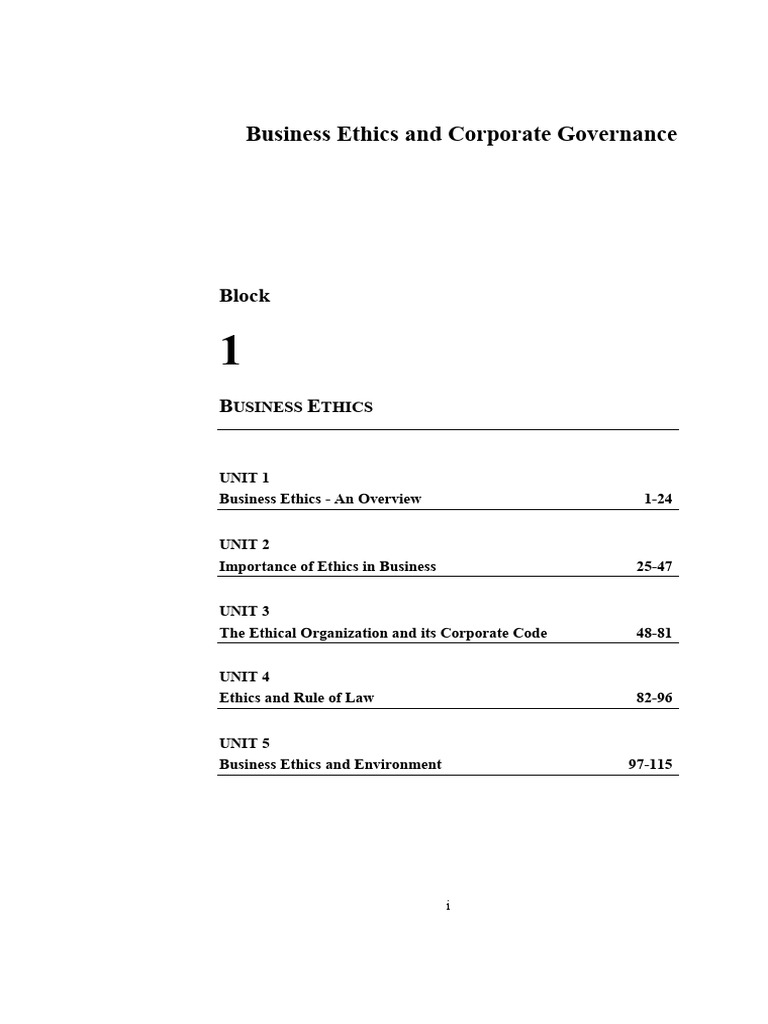Ethics & Corporate Governance | PDF | Cost Of Living | Business Ethics