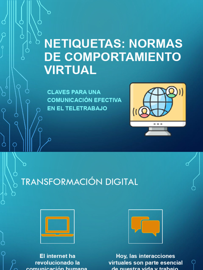Normas de Netiqueta en Teletrabajo | PDF