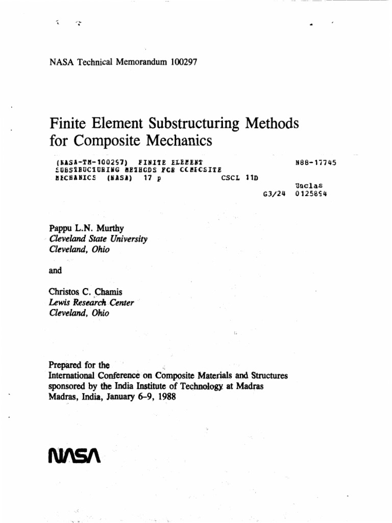 Finite Element Methods in Composite Mechanics | PDF | Mechanics ...