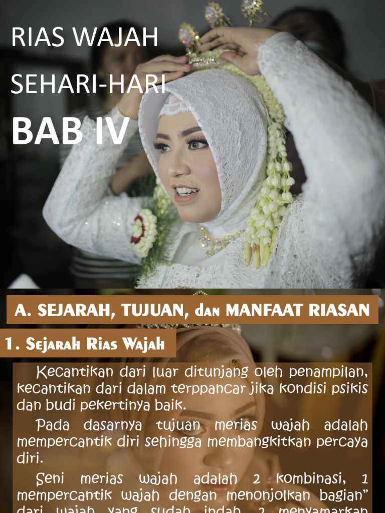 Rias Wajah Sehari-hari: Sejarah dan Teknik | PDF