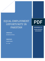 Equal Employment Opportunity in Pakistan