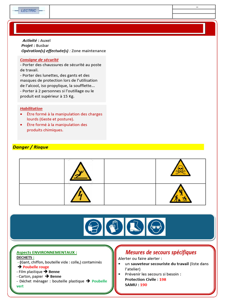 Zone de Maintenance : Sécurité et Risques | PDF