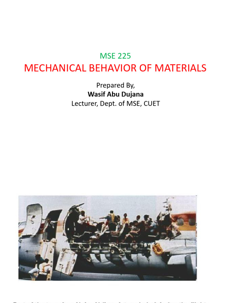 Mechanical Behavior of Materials Overview | PDF | Fracture | Fracture ...
