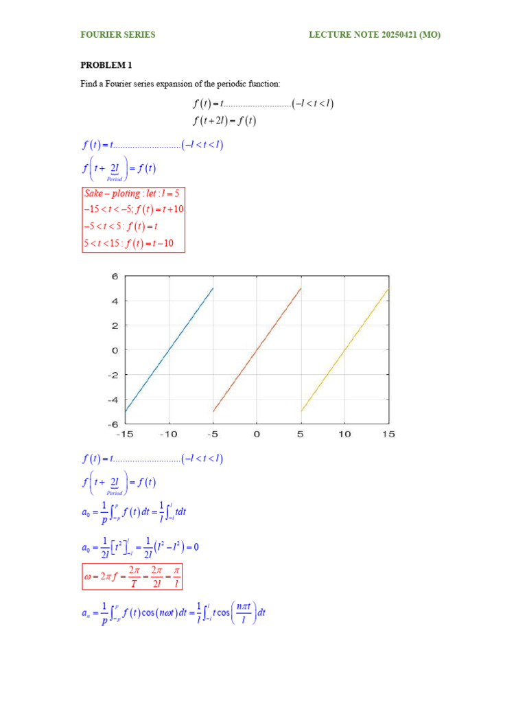 Fourier Series Lecture Notes 20250421 | PDF | Mathematical Analysis ...