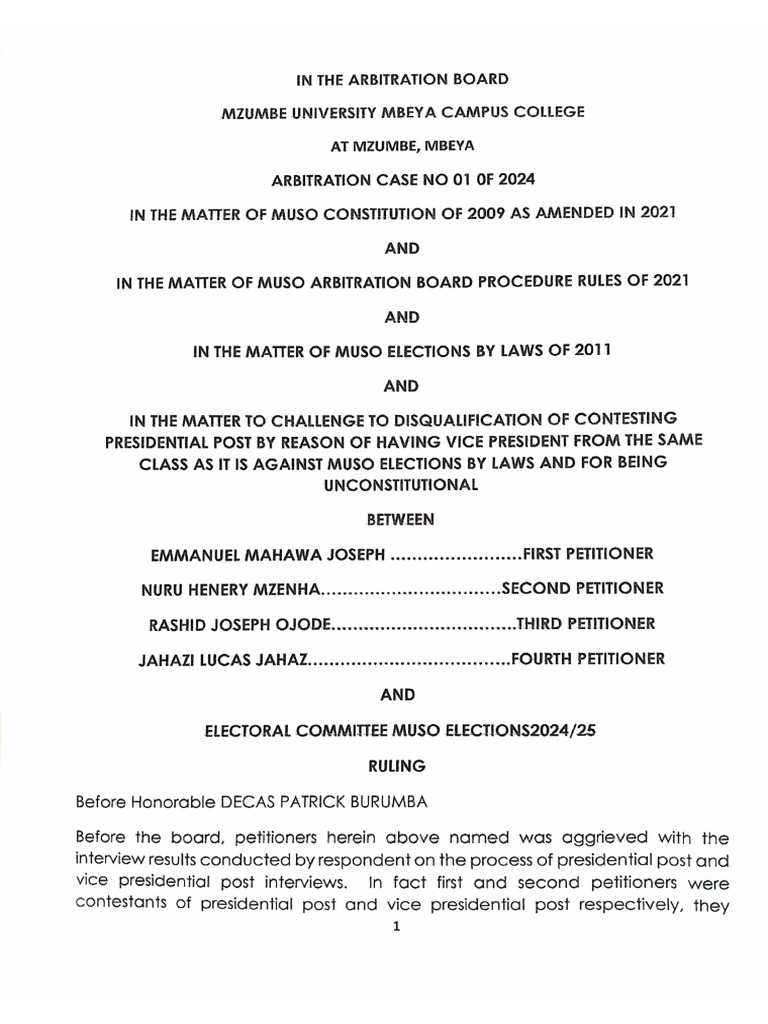 Arbitration Rulling | PDF