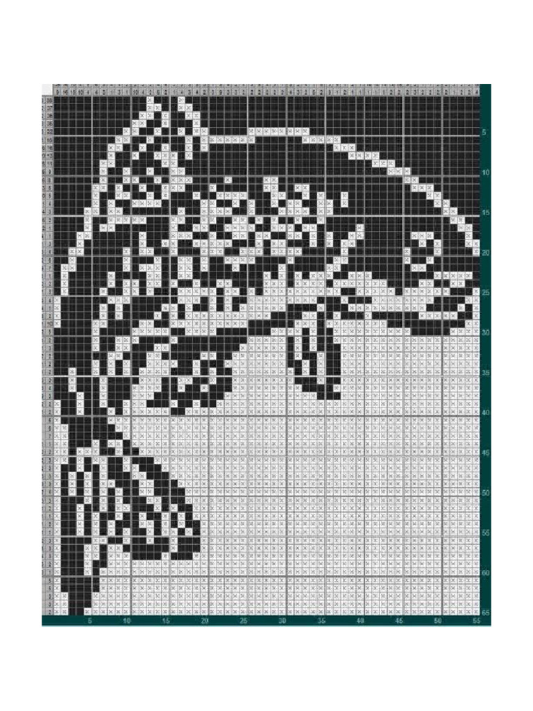 Fish Header Cross Stitch Pattern | PDF