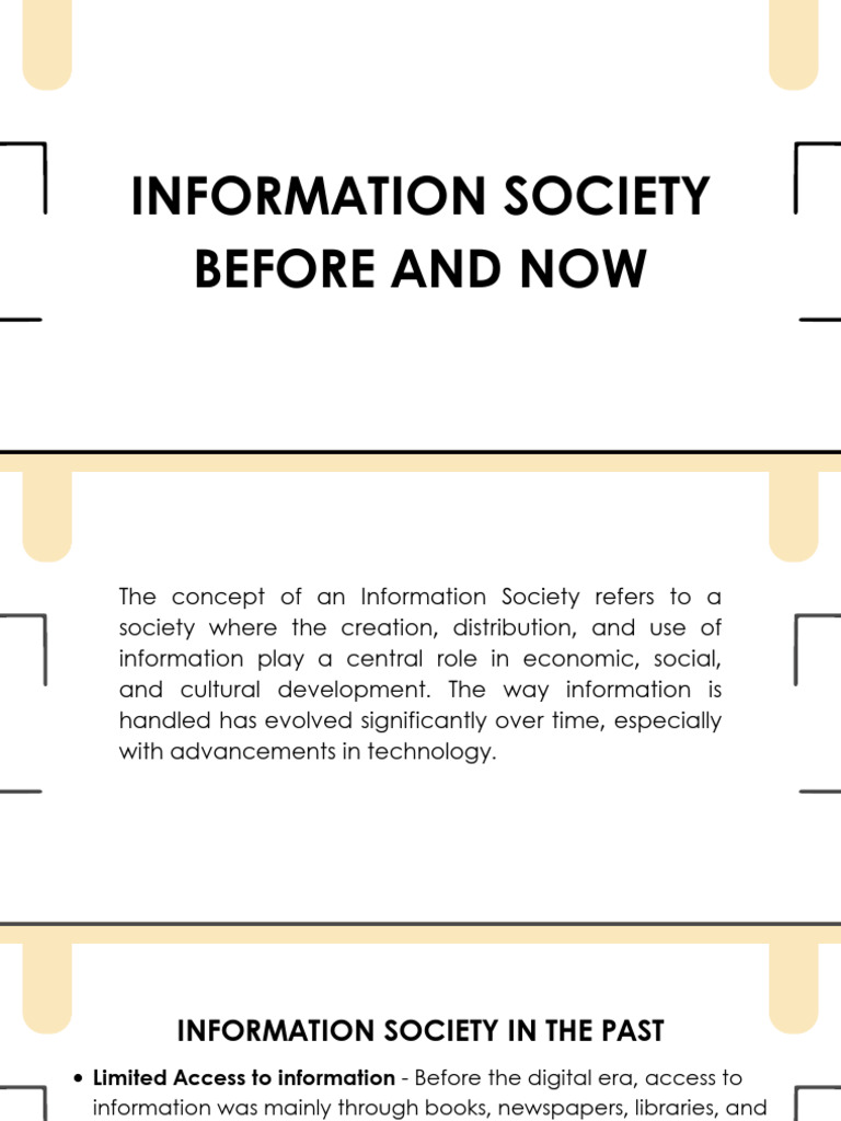 Evolution of the Information Society | PDF