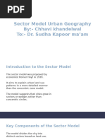 Hoyt Sector Model of Urban Land Use | PDF | Urban Planning | Urbanization
