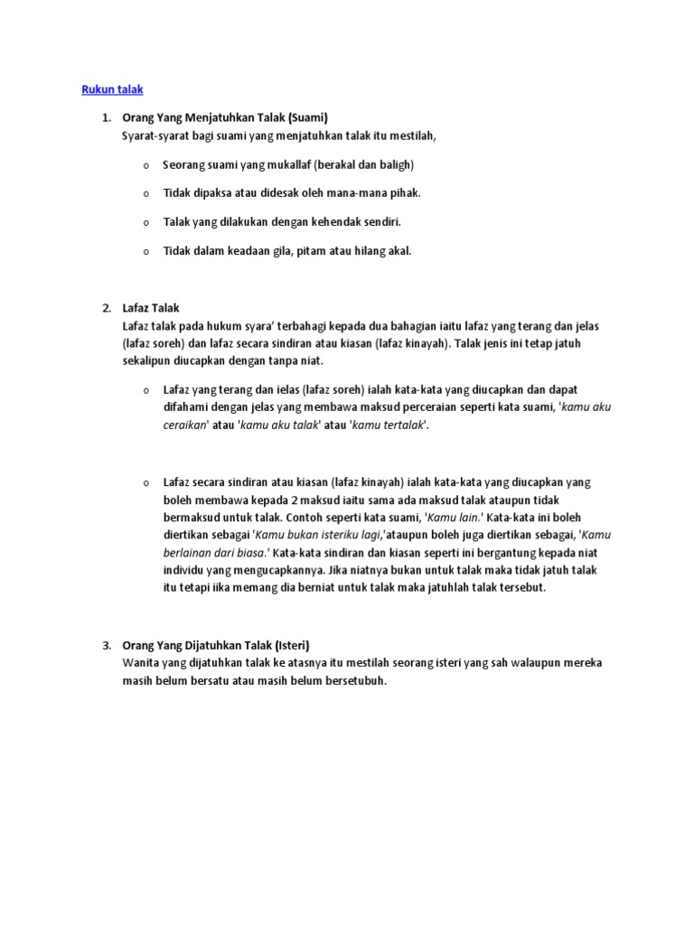 Rukun Talak Pdf