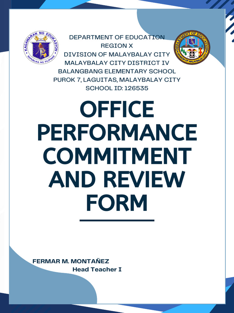 Office Performance Review Form - Education | PDF | Business