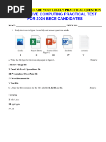 Basic 9 - Computing Practical Question - Answered