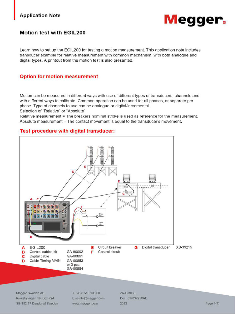 Motion Test With EGIL200 | PDF