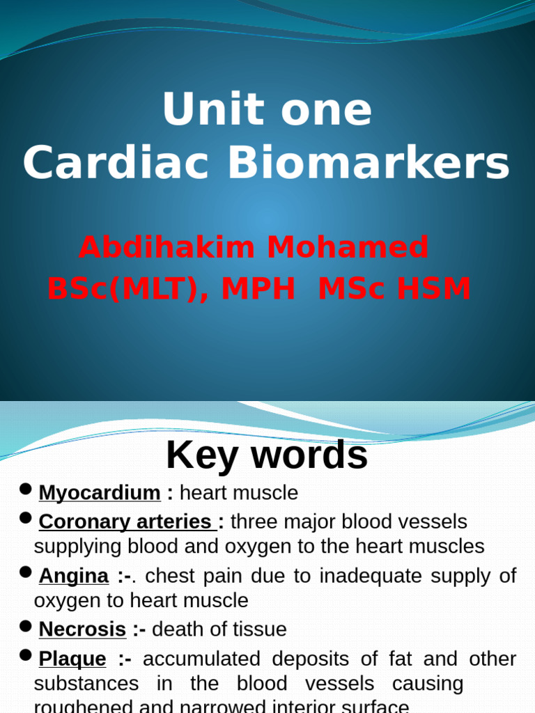 Unit One Clinical | PDF | Myocardial Infarction | Coronary Artery Disease