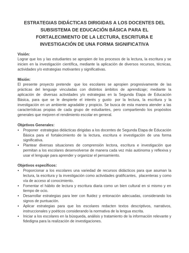 Estrategias Didácticas De Comprension Lectora Pdf Aprendizaje