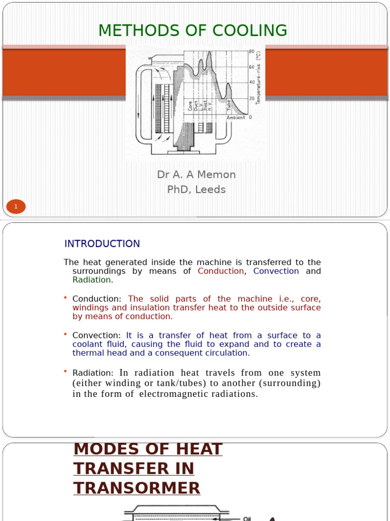 Transformer Cooling Methods Explained | PDF | Transformer | Convection