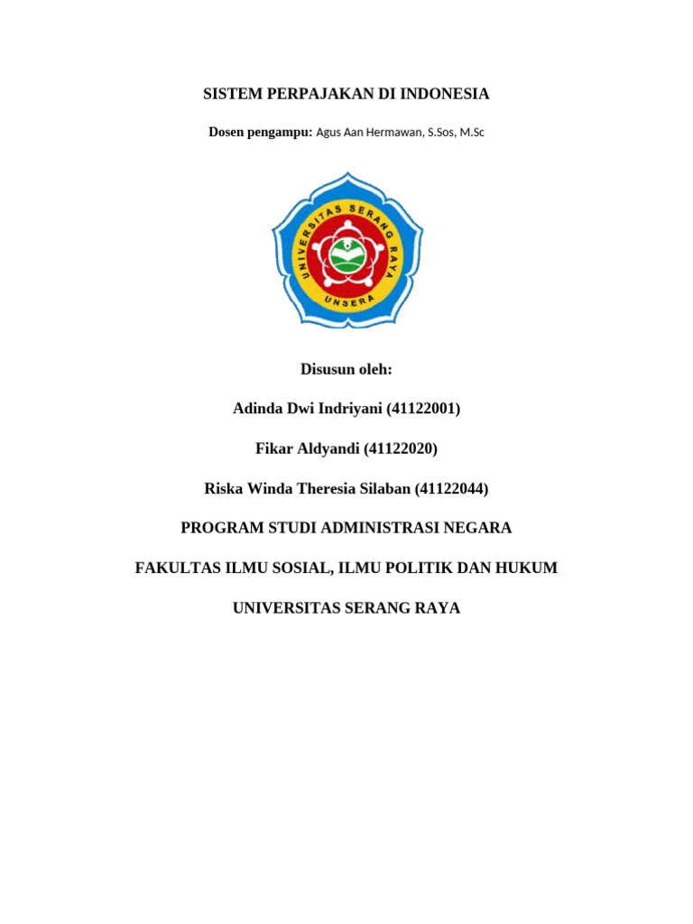 Sistem Perpajakan di Indonesia | PDF