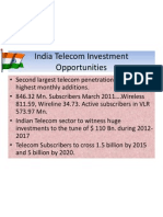 India Telecom Investment Opportunities