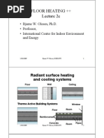 Floor Heating - Prof Olesen Lecture-2c-Dimensioning