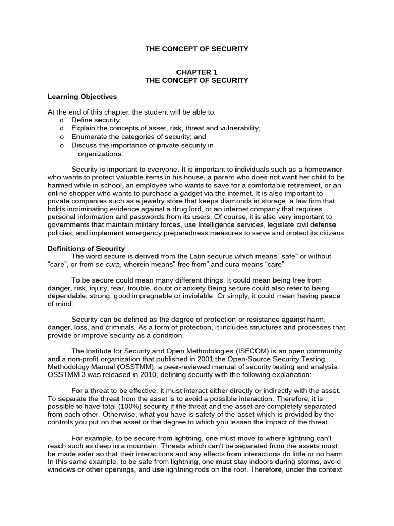 Understanding Security Concepts and Categories | PDF | Door | Wall