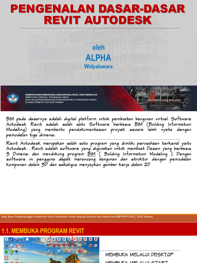 Pengenalan Dasar Autodesk Revit | PDF