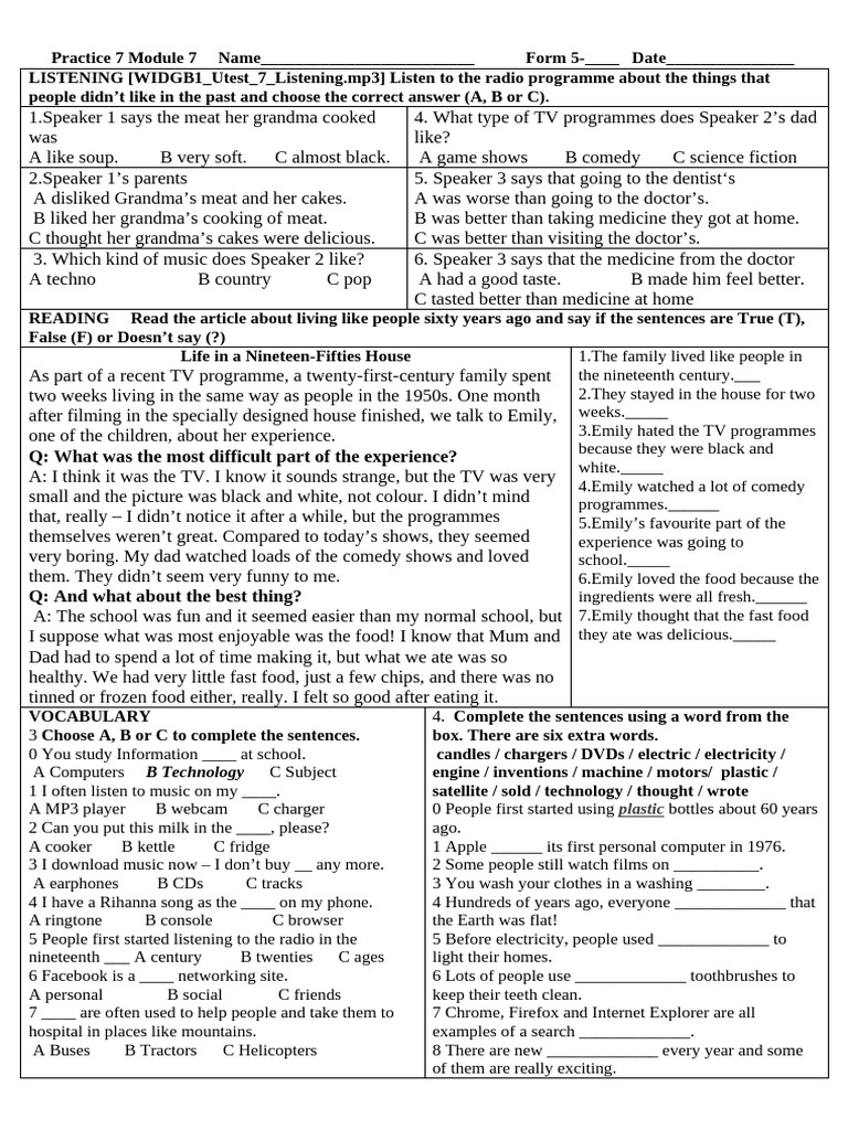 Practice 7 Module 7 | PDF