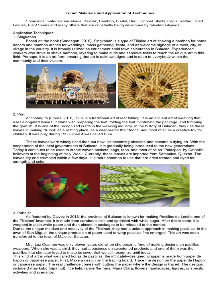 Pastillas Wrapper Cutting Art in Bulacan | PDF | Embroidery | Pottery
