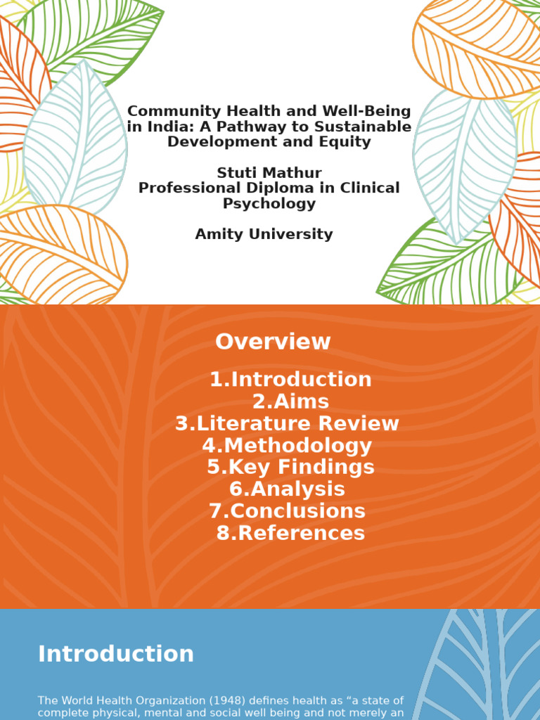 Community Mental Health in India | PDF | Mental Health | Mental Disorder