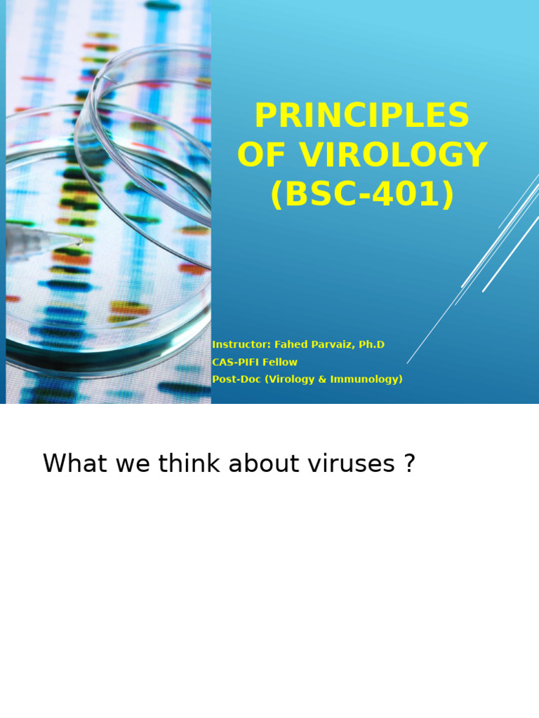 Principles of Virology Overview | PDF | Virus | Bacteriophage