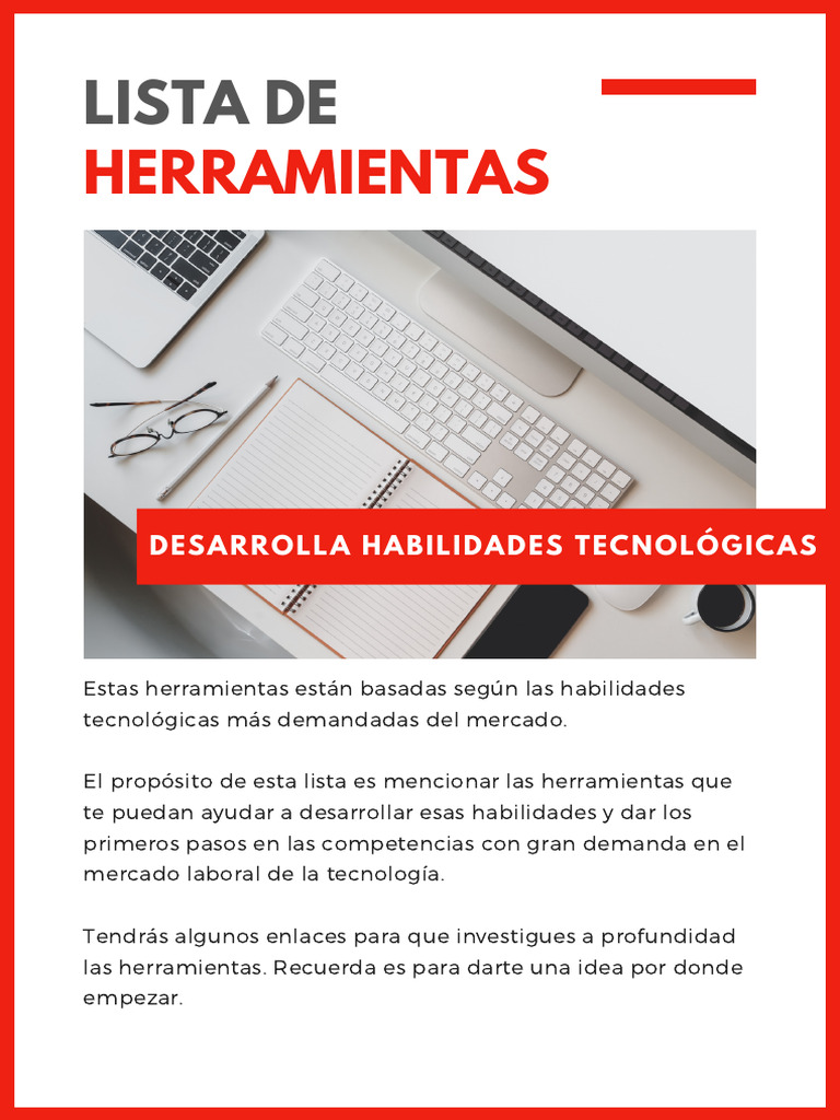 5.lista Herramientas Tecnologicas | PDF | Computación en la nube ...