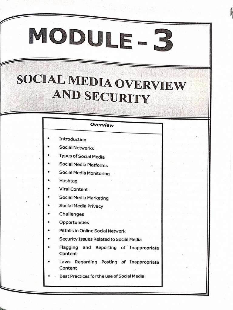 Unit 3 | PDF | Popular Culture & Media Studies | Social Media
